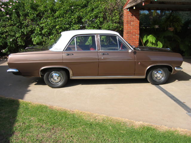 HR Holden in Grecian White over Savannah Bronze Met — Premier Sedan