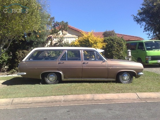 HR Holden in Grecian White over Savannah Bronze Met — Premier Station Sedan