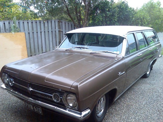 HR Holden in Grecian White over Savannah Bronze Met — Premier Station Sedan
