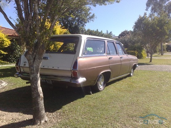 HR Holden in Grecian White over Savannah Bronze Met — Premier Station Sedan