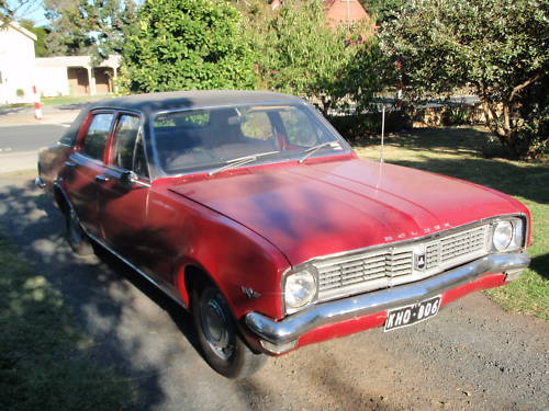 HT Holden in Spanish Red — Kingswood Sedan