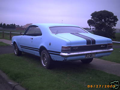 HT Holden in Mirage Blue — Monaro Coupe