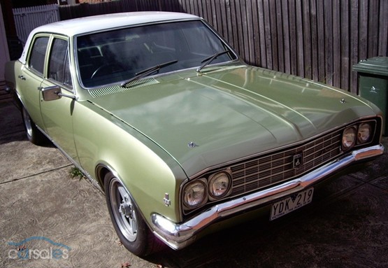 HT Holden in Kashmir White over Seamist Green Met — Premier Sedan