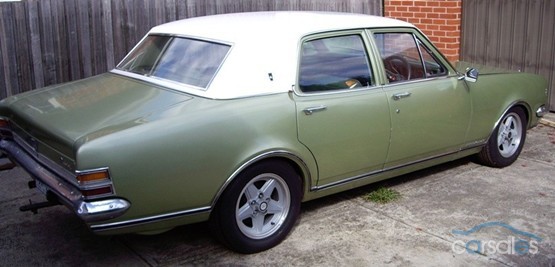 HT Holden in Kashmir White over Seamist Green Met — Premier Sedan