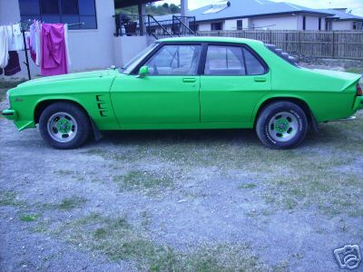 HX Holden in Mint Julip — Monaro GTS Sedan