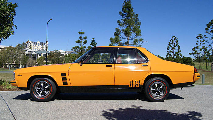 HX Holden in Papaya — Monaro GTS Sedan