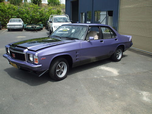 HX Holden in Royal Plum Met — Monaro GTS Sedan