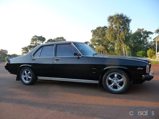 HX Holden in Tuxedo Black — Monaro GTS Sedan