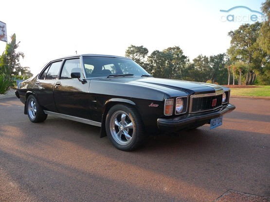 HX Holden in Tuxedo Black — Monaro GTS Sedan
