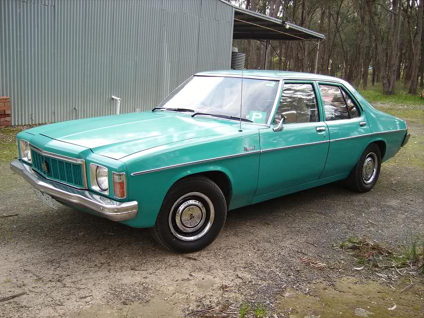 HX Holden in Aquarius — Kingswood Sedan