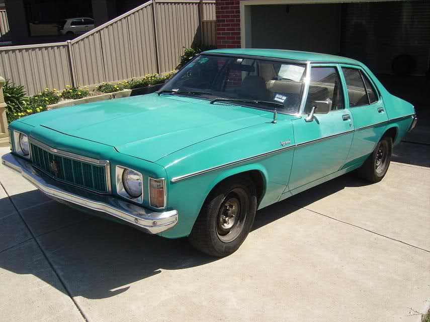 HX Holden in Aquarius — Kingswood Sedan