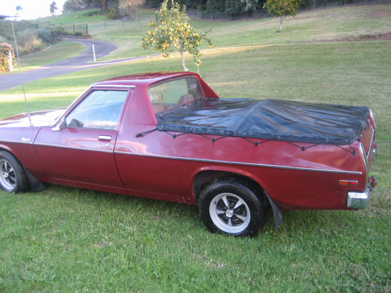 HX Holden in Bordeaux Red Met — Holden Coupe Utility