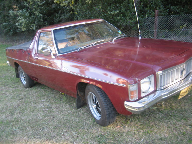 HX Holden in Bordeaux Red Met — Holden Coupe Utility