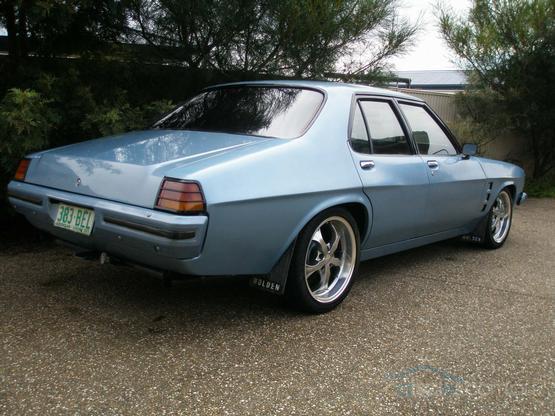 HX Holden in Hacienda Blue Metallic — Kingswood Sedan