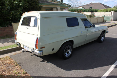 HZ Holden in Chamois — Holden Panel Van