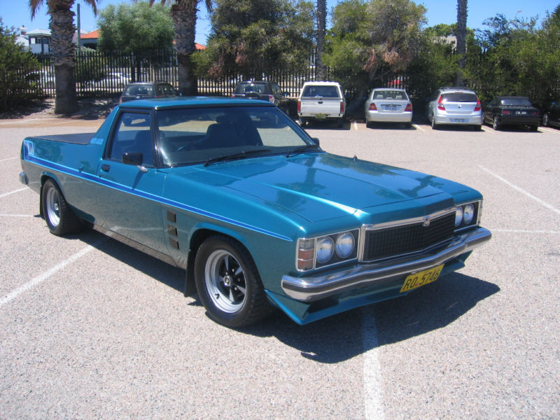 HZ Holden in Caribbean Turquoise Met — Sandman Coupe Utility