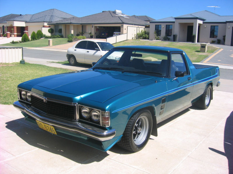 HZ Holden in Caribbean Turquoise Met — Sandman Coupe Utility