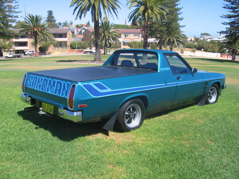 HZ Holden in Caribbean Turquoise Met — Sandman Coupe Utility