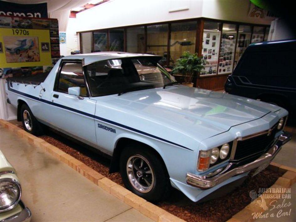 HZ Holden in Opaline Blue — Sandman Coupe Utility