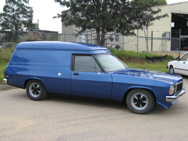 HZ Holden in Windsor Blue Met — Sandman Panel Van