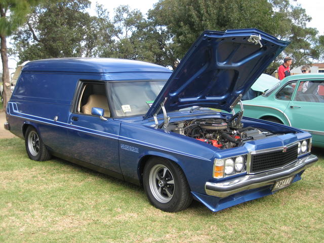 HZ Holden in Windsor Blue Met — Sandman Panel Van