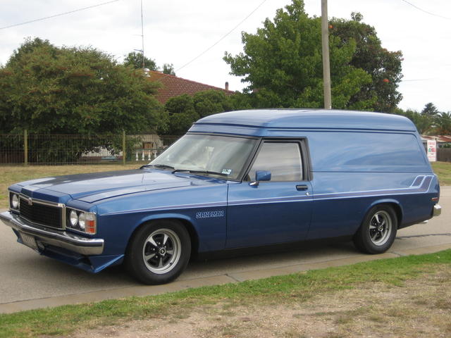 HZ Holden in Windsor Blue Met — Sandman Panel Van