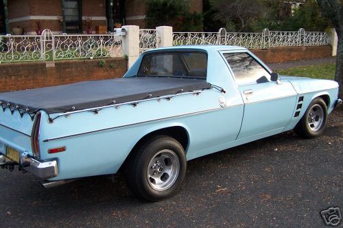 HZ Holden in Opaline Blue — Holden Coupe Utility