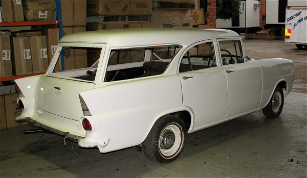 EK Holden in Snowcrest White — Standard Station Sedan