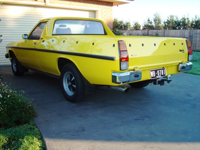 WB Holden in Tulip Yellow — Coupe-Utility