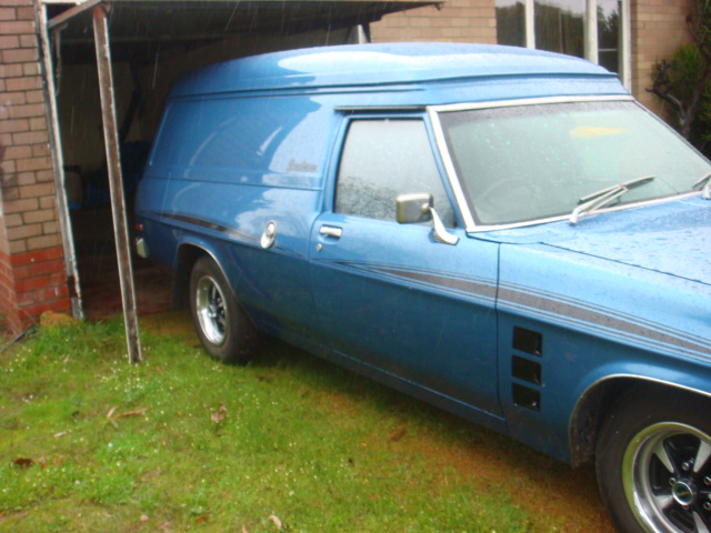 HJ Holden in Deauville Blue Met — Sandman Panel Van