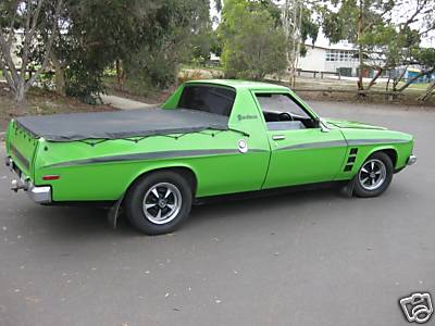 HJ Holden in Jamacia Lime — Sandman Coupe Utility