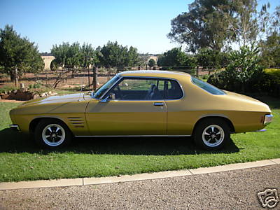 HQ Holden in Duchess Gold Met — Monaro GTS Coupe