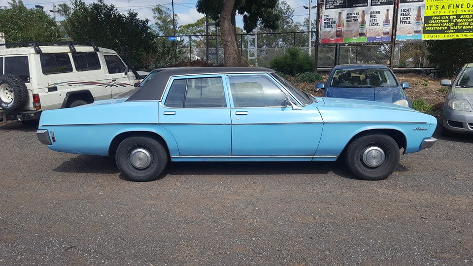 HQ Holden in Frost Blue — Statesman Custom Sedan