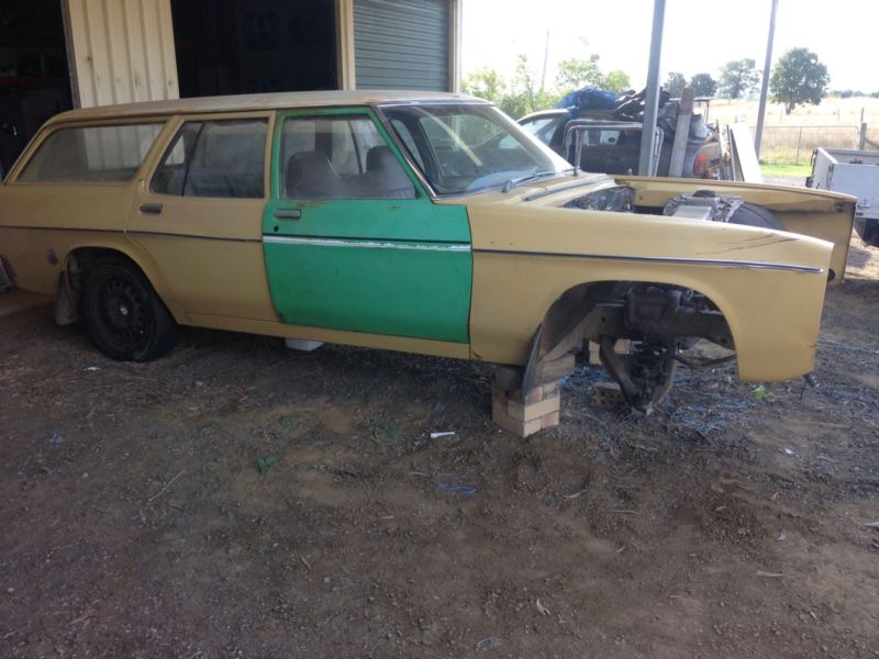 HX Holden in Qld Ambulance Cream — Kingswood Station Wagon