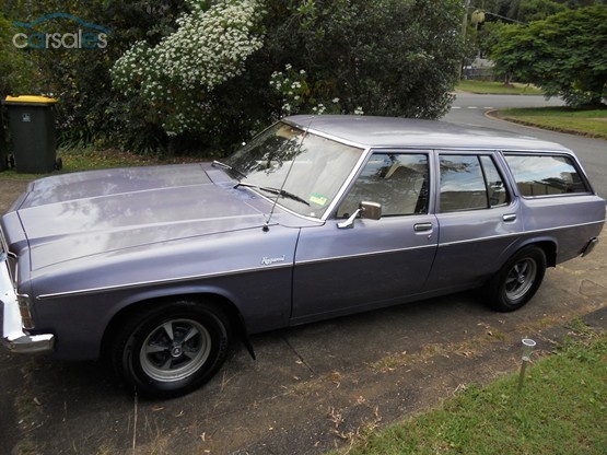 HX Holden in Royal Plum Met — Kingswood Station Wagon