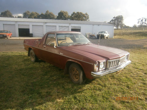 HX Holden in Burgundy — Holden Coupe Utility
