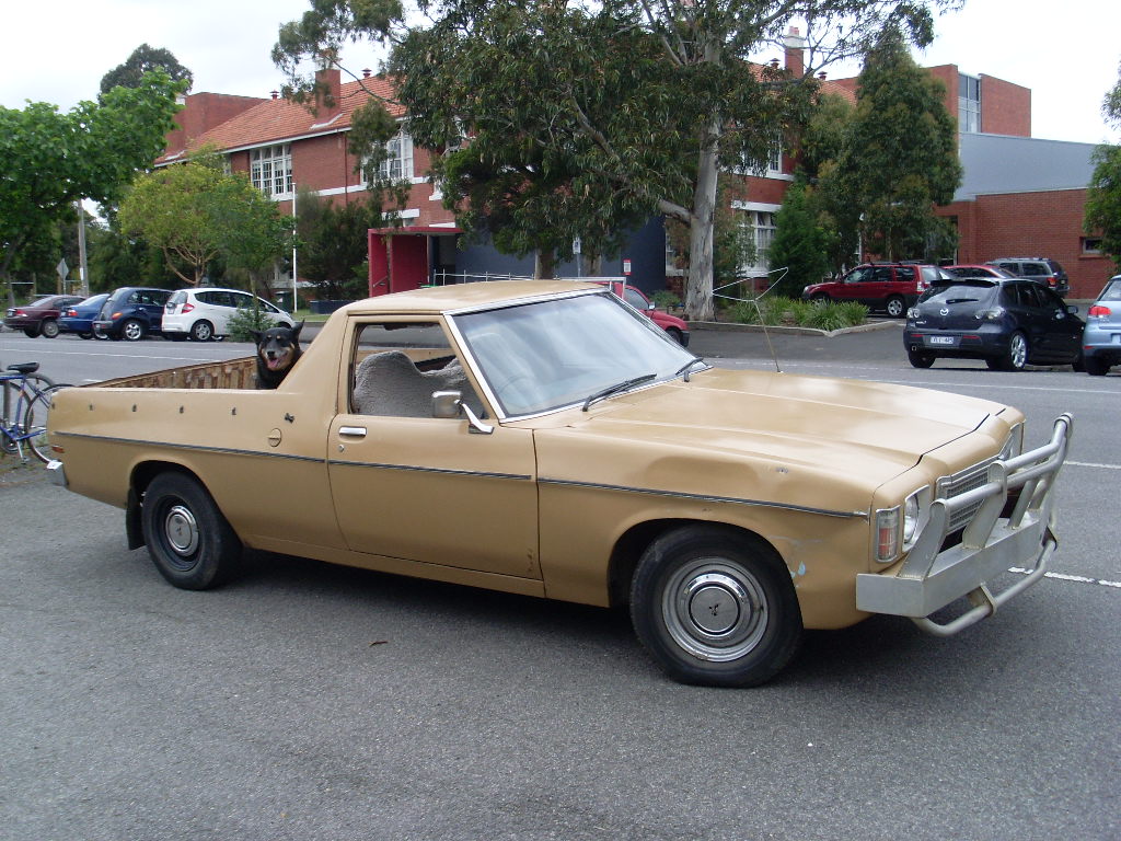 HX Holden in Durham Beige — Holden Coupe Utility