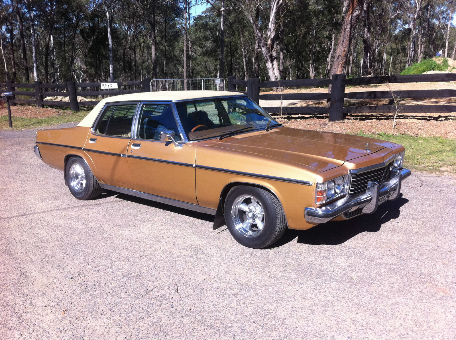 HZ Holden in Moroccan Bronze Met — Statesman Caprice Sedan