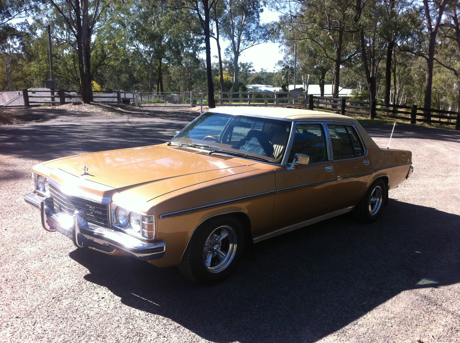 HZ Holden in Moroccan Bronze Met — Statesman Caprice Sedan