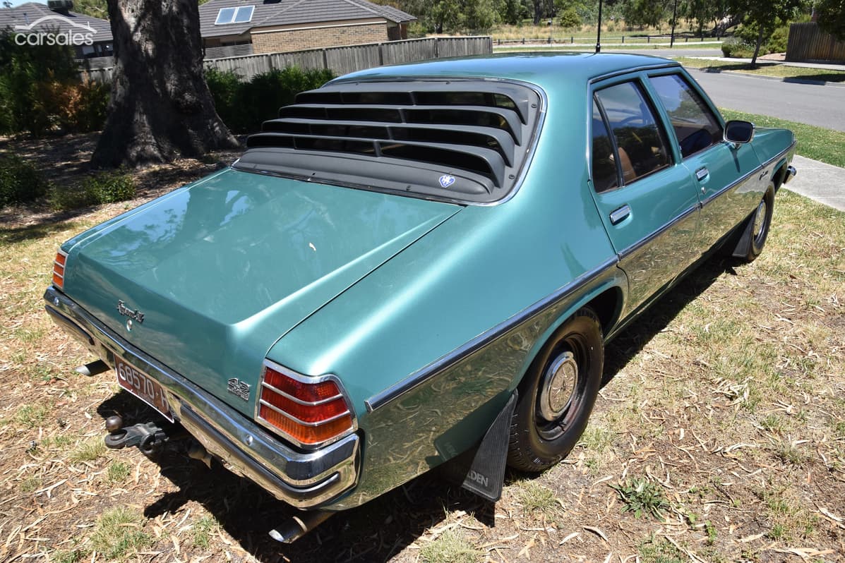 HZ Holden in Sage Green Met — Kingswood SL Sedan
