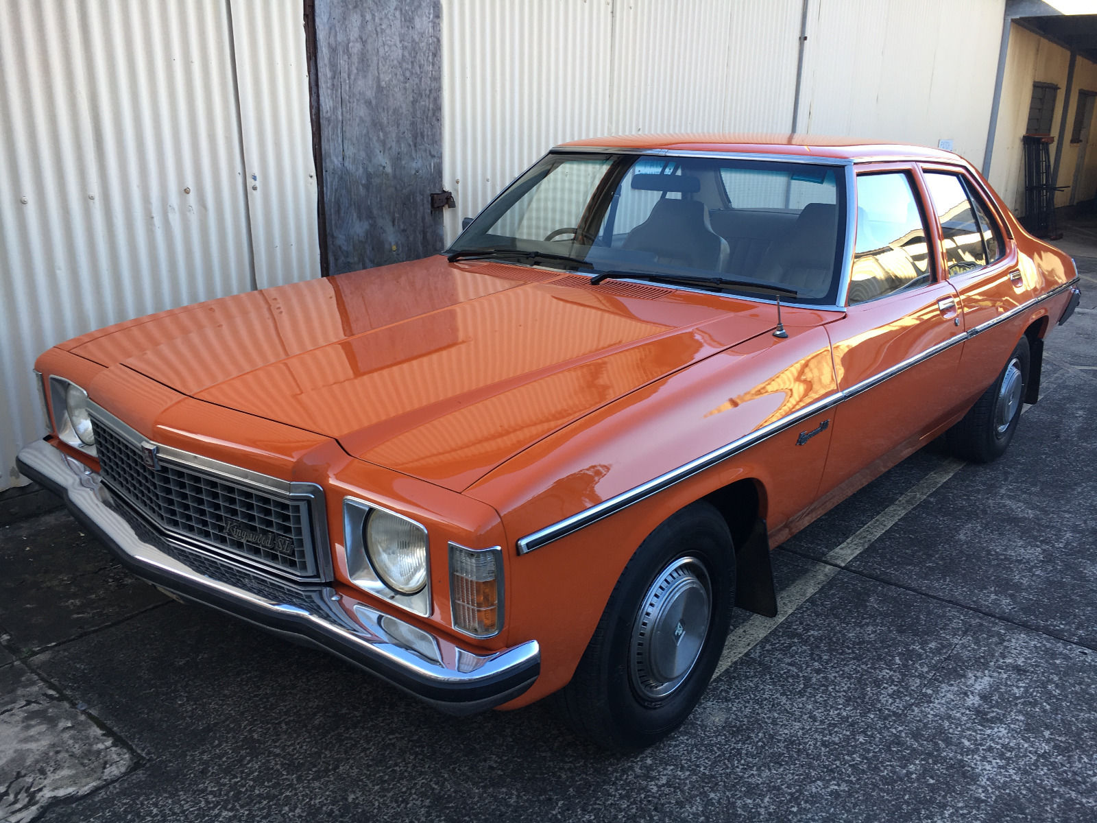 HZ Holden in Valencia Orange — Kingswood SL Sedan