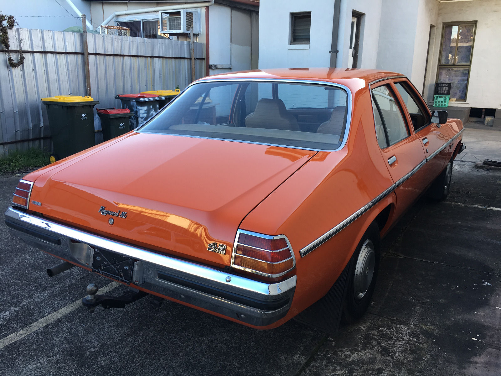 HZ Holden in Valencia Orange — Kingswood SL Sedan