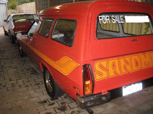 HZ Holden in Flamenco Red — Sandman Panel Van