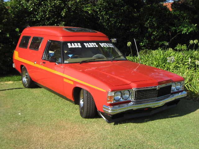 HZ Holden in Flamenco Red — Sandman Panel Van