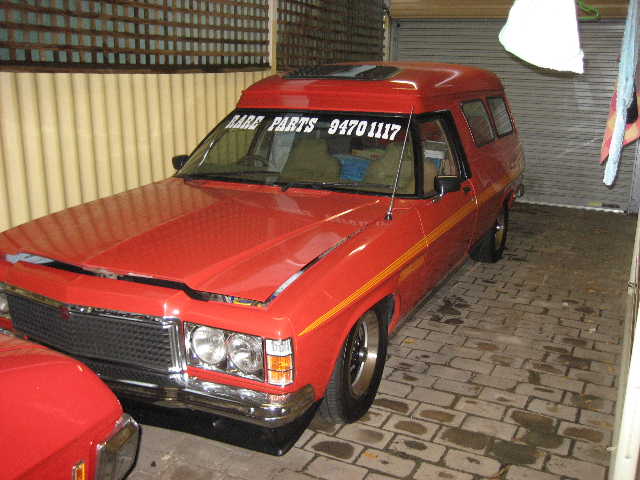 HZ Holden in Flamenco Red — Sandman Panel Van
