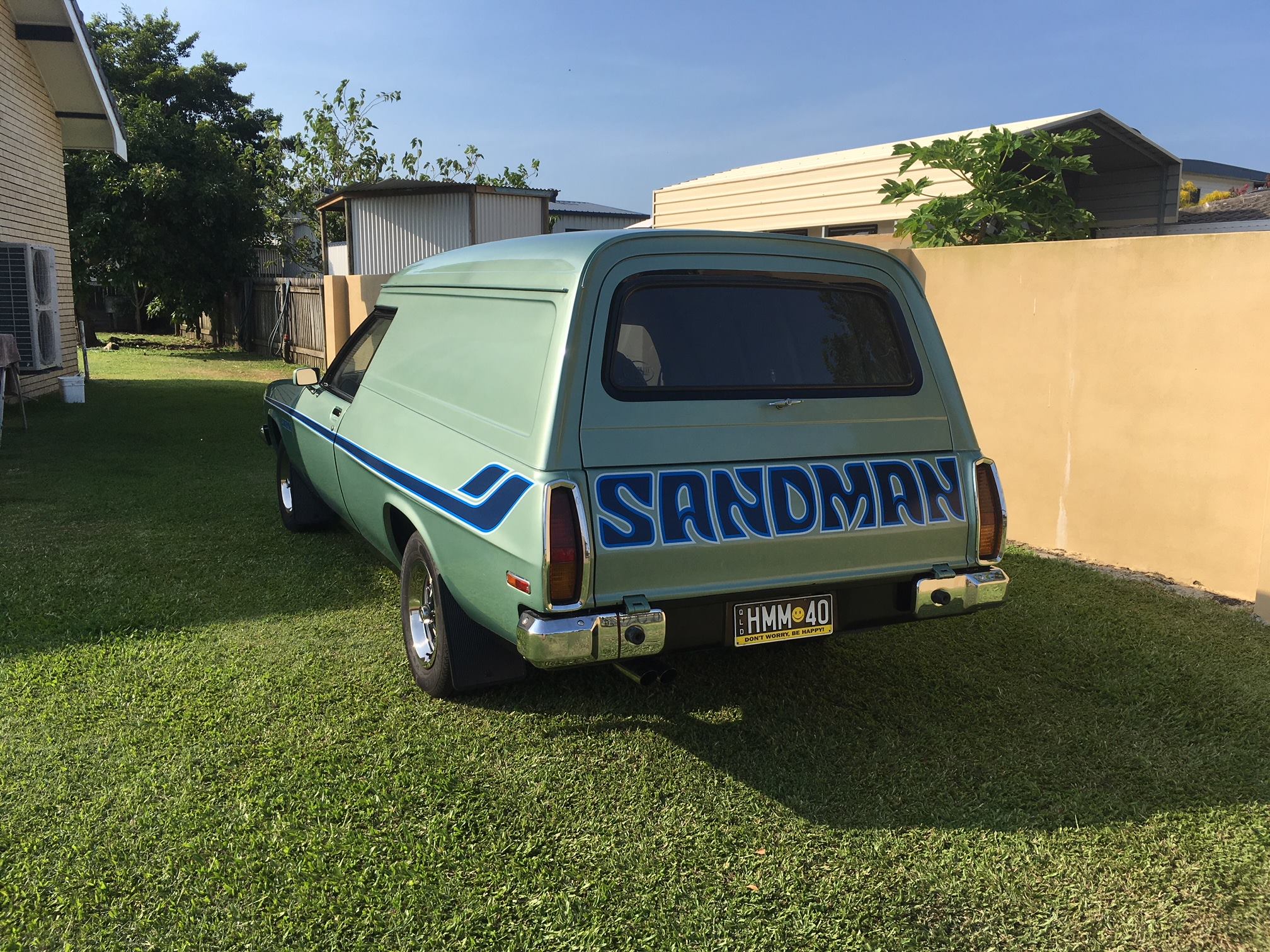 HZ Holden in Sage Green Met — Sandman Panel Van