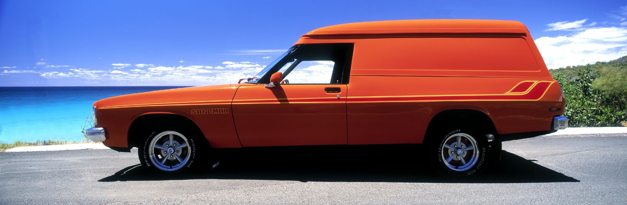 HZ Holden in Valencia Orange — Sandman Panel Van