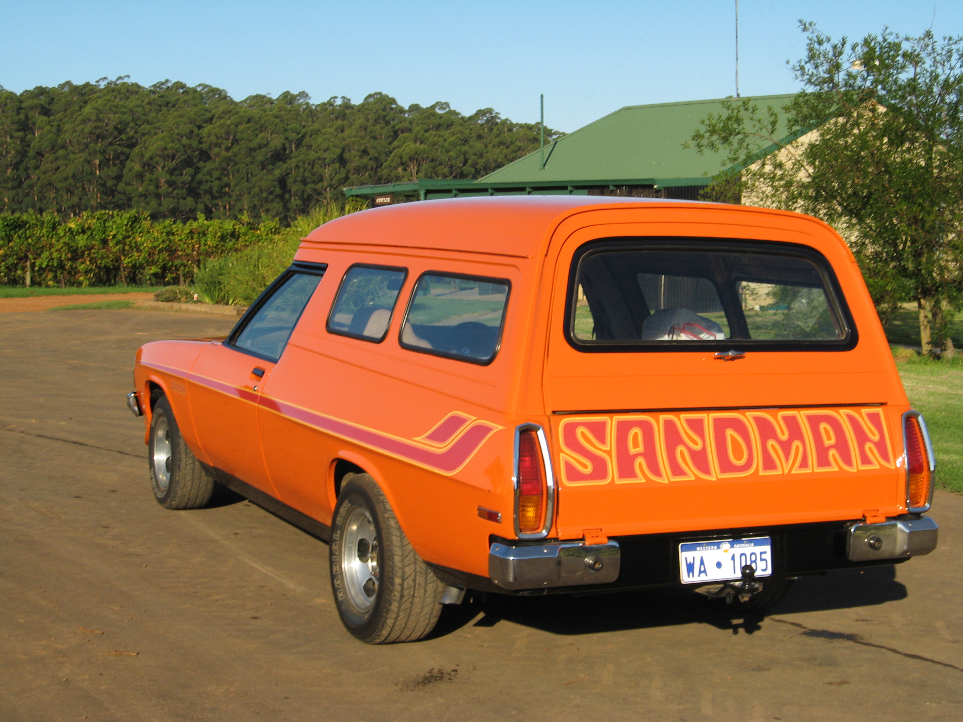 HZ Holden in Valencia Orange — Sandman Panel Van