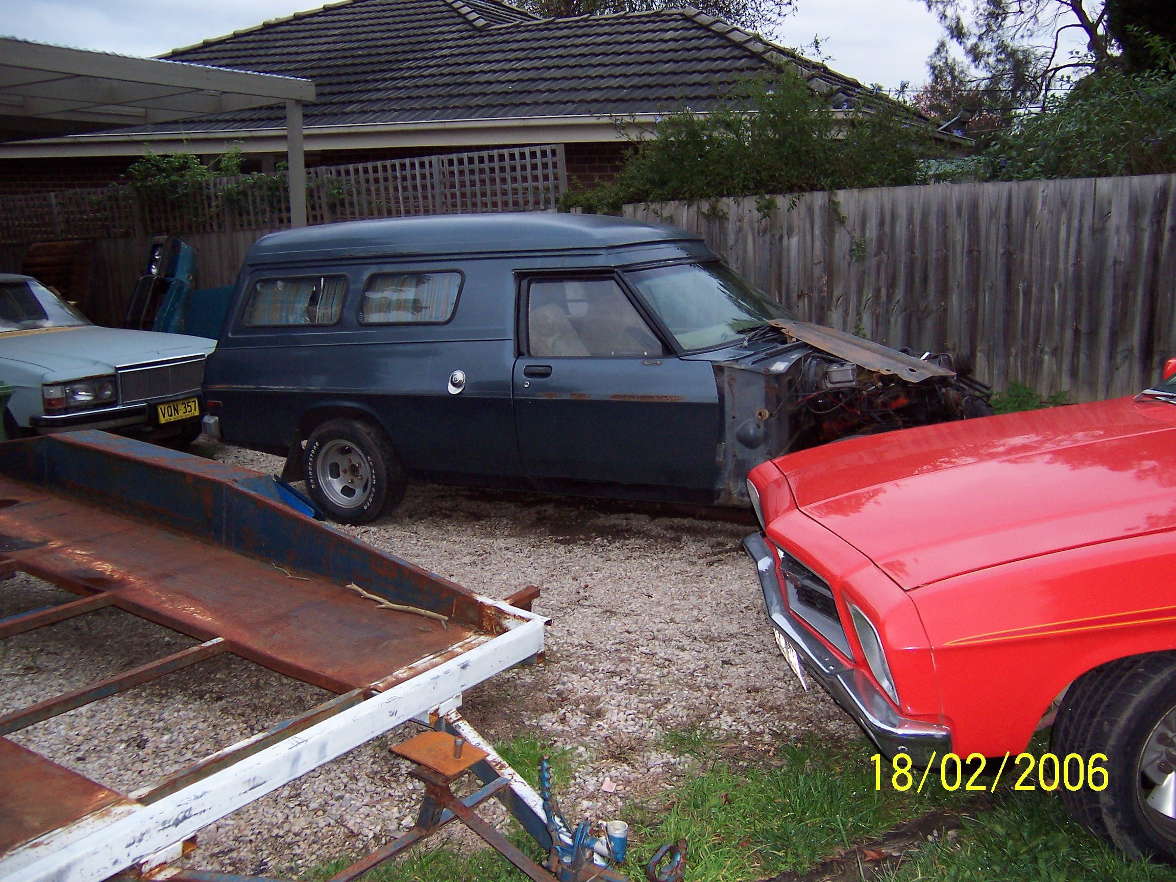 HZ Holden in Mistral Grey Met — Sandman Panel Van