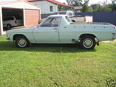 HZ Holden in Reef Green — Holden Coupe Utility
